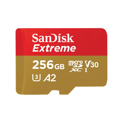 SanDisk Extreme microSDXC 256GB UHS-I Card for 4K Video